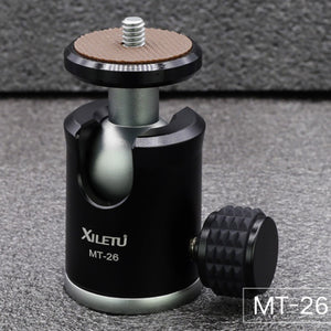 Mini Ball Tripod Head, 360 Degree Swivel Mini Tripod Ballhead, 1/4 Screw Mount Stand For DSLR DV Camera Black