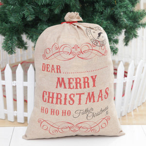 JEDX Creative Claus Santa Christmas Drawstring Cloth Bag