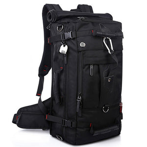 ESAMACT Men Backpack Travel Bag, Large Capacity Versatile Utility Mountaineering Waterproof Luggage Bag