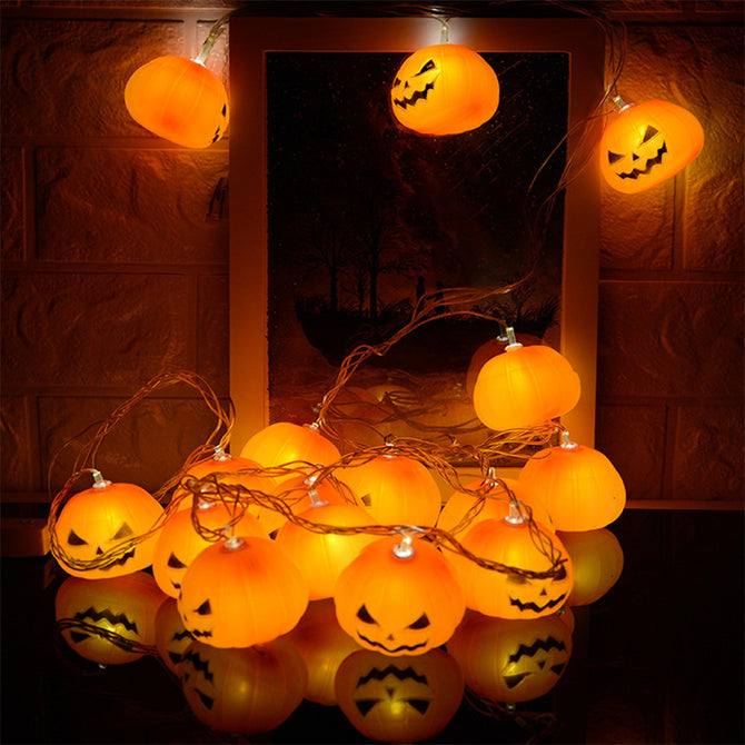 YWXLight 3M 16LED Interior Decoration Halloween Party Lights Creative Fun Skull Lamp