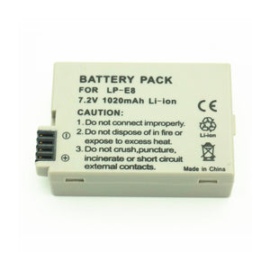 LP-E8 Full Decoding 1020mAh Lithium Battery for Canon Camera