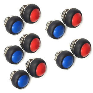 ZHAOYAO DIY Mini 12mm Momentary Waterproof Push Button Switches (10 PCS)