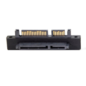 CY SA-121-UP 90 Degree Up Angled SATA 22Pin 7+15 Male to SATA 22Pin Female Extension Convertor Adapter