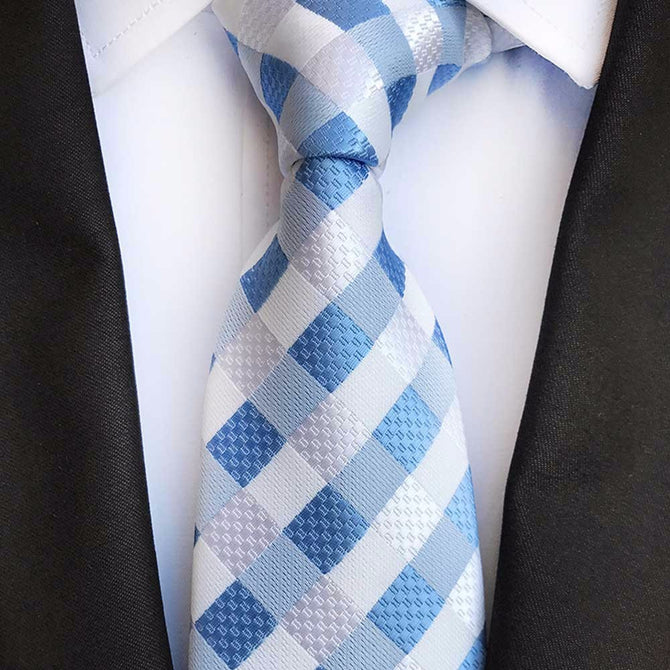 High-End Polyester Jacquard Ties For Men, Fashion Print Pattern Necktie For Wedding Or Business Suits Red