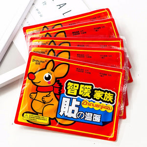 10 PCS Keep 10 Hours Heat Warm Paste Pads Hot Pack Menstruation Body Warmer Stick Lasting Heat Patch Abdomen Warmer Orange