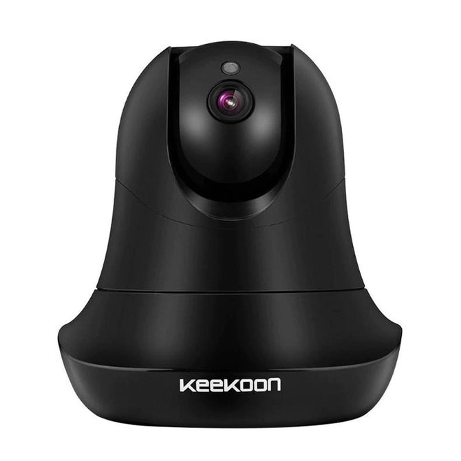 Keekoon 1080P IP Camera Wireless Voice Alarm Dual-Audio Home Security Surveillance Wifi Night Vision Baby Monitor Black 1/4"/NTSC/EU Plug