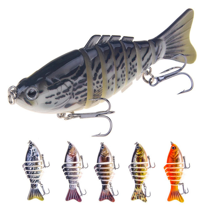 16g 10cm Artificial Hard Minnow Crank Lures, 3D Eyes Multi-section Wob –  pfdeal