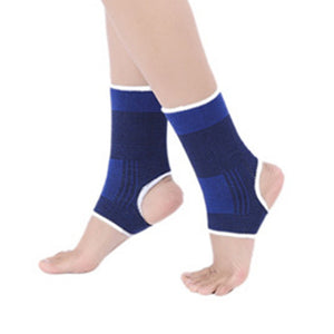1Pcs Ankle Support Knitted Warm High Protect Sports Equipment Safety Running Basketball Ankle Brace Support Blue