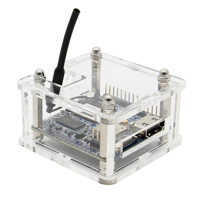 Geekworm Orange Pi Zero Plus 2 Acrylic Case, Transparent Enclosure / Protective Shell Set for Orange Pi Zero Plus 2 / Plus2