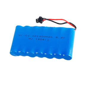 1 PCS 8.4V 1400mAh Ni-CD AA Battery Pack SM2P Plug for RC Remote Control Electric Toy Car Model