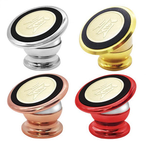 Multifunction Magnetic Universal Phone Holder For Car 360 Rotate Navigation Bracket Yellow