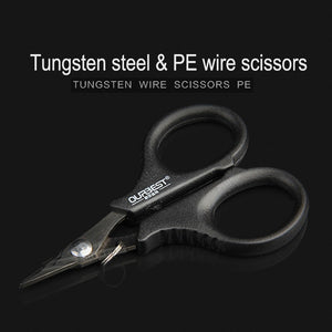Fishing Multifunctional Plier PE Line Cut Carp Accessories Fish Tackle Lure Hook Remover Line Cutter Scissor Tools Black