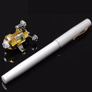 Creative Novelty 1M Pen-style Fish Pocket Ice Fishing Rod Small Saltwater Rods Have Reels Boat Gear Tool Black/1m