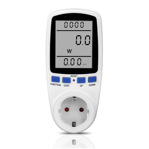 Popular 1Pcs EU Plug Digital Voltage Wattmeter Power Analyzer Electronic Energy Meter Automatic Kwh Switch White