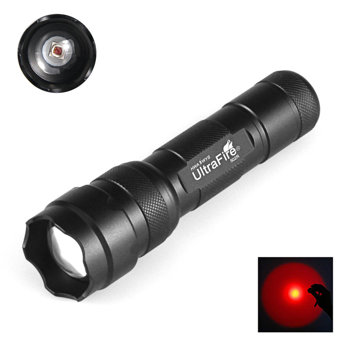 502R Red Light Cree Xp-E2, Focus 1 Mode Waterproof Led Flashlight