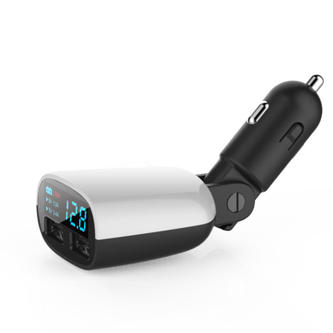 Multi-Functional Voltage Monitor / Dual USB Car Charger