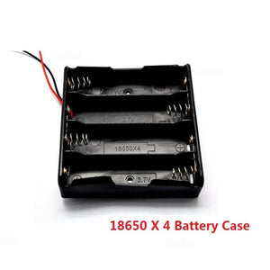 New Plastic 4x18650 Battery Case Holder Storage Box with Wire Leads for 18650 Batteries