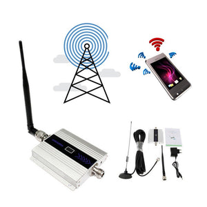 LCD GSM 900MHz Mobile Cell Phone Signal Repeater Booster Amplifier Cellular Repeater EU Plug