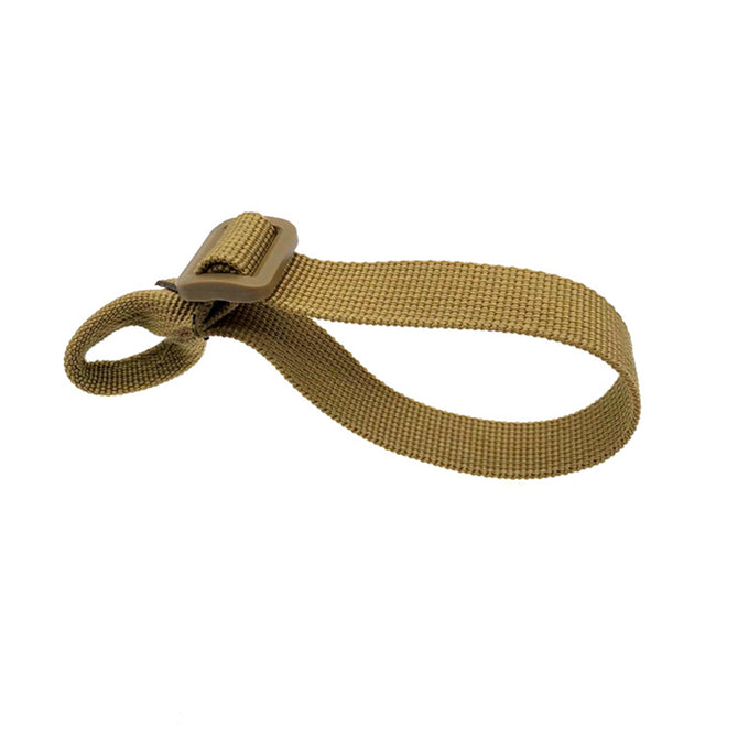 Outdoor Tactical Military Enthusiasts Multifunctional Nylon Belt, Single Point Of Adjustable Hanging On The Rope+Mud Color