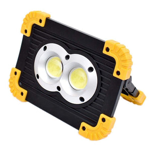 YouOKLight 20W Portable LED Work Light, Waterproof LED Emergency Lights,Camping Light, Rechargeable Spotlight with Dual USB Port