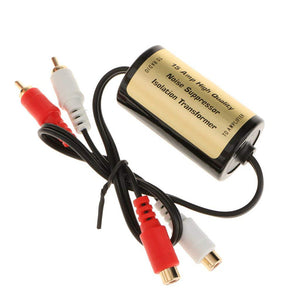 CARKING 2-RCA Male to Female Connector Car Audio Stereo Noise Filter 15A