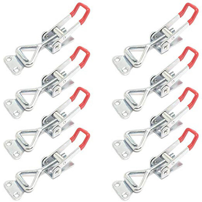 ZHAOYAO 8PCS Toggle Clamp 4001 Heavy Duty Hand Tool Quick Release Metal Holding Capacity Latch Type 220 Lbs