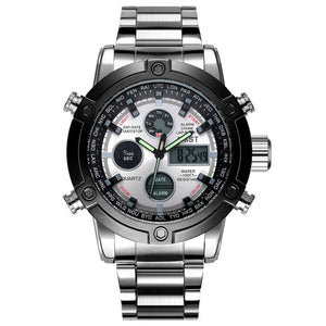 ESAMACT Military Wristwatches 2018 New AMST Watches Men Luxury Brand 5ATM 50m Dive LED Digital Analog Quartz Watches