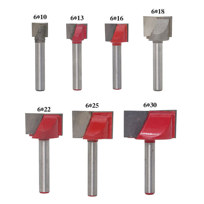 ZHAOYAO 1pcs 6*13mm Cnc Cleaning Bottom Router Bit 3D Woodworking Tungsten Milling Cutter Disposable Cutting Surface Smooth