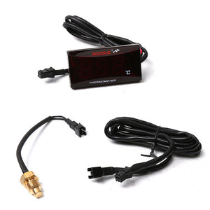 ZHAOYAO Motorcycle Thermometer KOSO Quad Square Digital Instrument Humidity Hygrometer Temperature Meter Sensor Pyrometer
