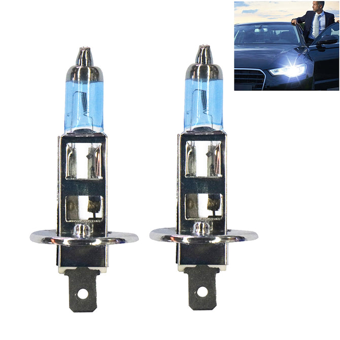 H1 12V 100W 5000K 2800LM Extremely White Car Headlights - White Light