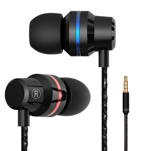 XSUNI Earphones with Wheat Metal In-Ear Headphones