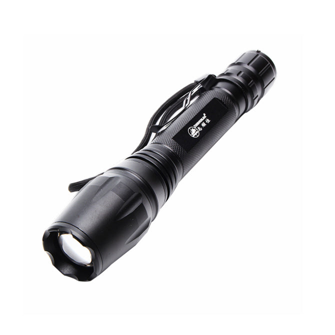 ZHISHUNJIA 1064-T6 800lm 5-Mode White Zooming Flashlight (2*18650) - Black