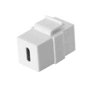 CY UC-091-WH USB-C Type-C Female to Female Extension Keystone Jack Coupler Adapter