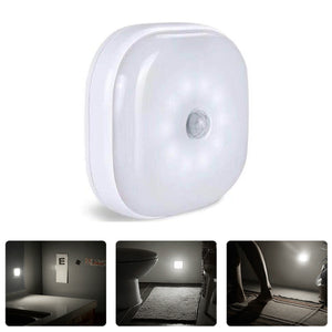 JRLED 1W 2835-10LED Light Controlled Human Body Induction Night Lamp 3XAAA