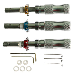 Lockmall Auto Seven Bead Plum Blossom Lock Opener Locksmith Tool Set (3PCS)