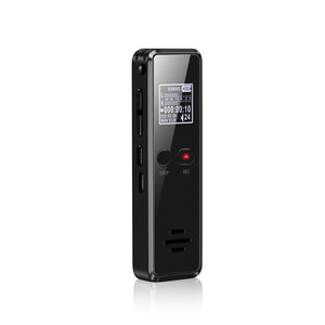 Quelima Digital Voice Recorder Support Voice Music Playback Intelligent Noise Reduction One-Click Recording 8G
