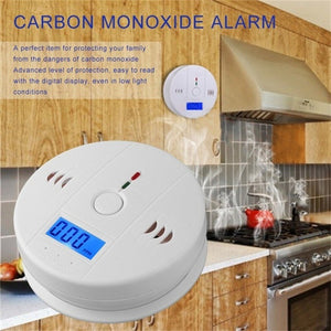 Gas Sensor Detector Carbon Monoxide Poisoning Alarm Detector LCD Photoelectric Independent 85dB Warning High Sensitive