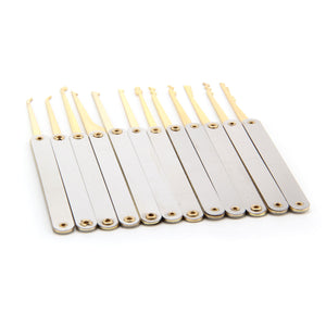 HakkaDeal Titanizing Lock Pick Tool Set for Locksmith - SILVER AND GOLDEN
