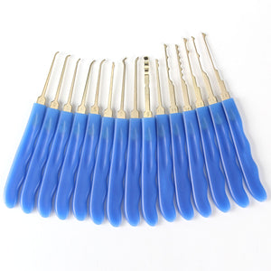 HakkaDeal DT - 002 Lock Pick Practice Tool Set 24PCS - BLUE