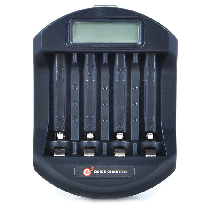 1.2" LCD USB/Car Cigarette Lighter Powered AA/AAA Battery Charger