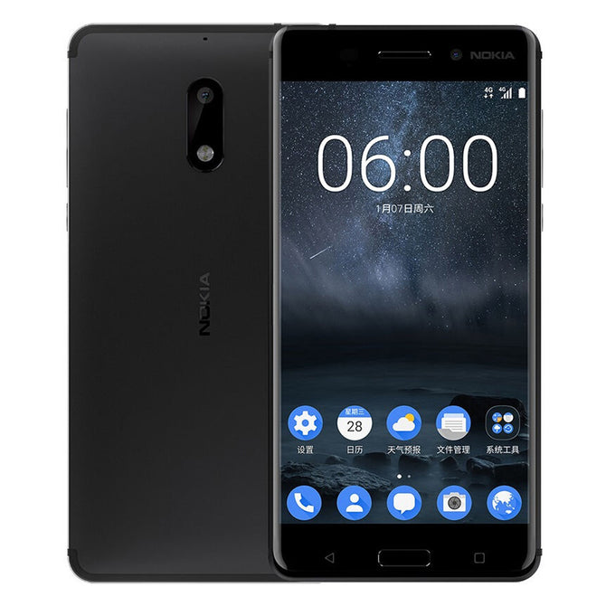 Nokia 6 Smartphone w/ Dual SIM, 4GB RAM, 64GB ROM - Black