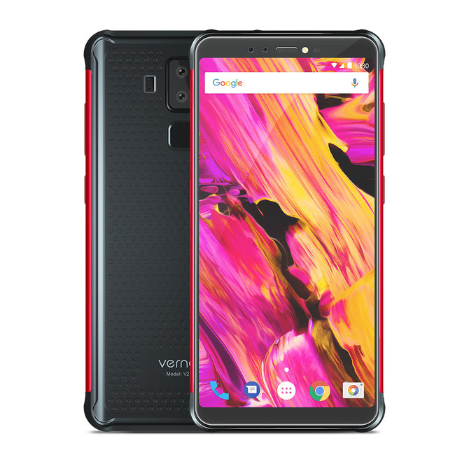 Vernee V2 Pro Global Bands MT6763 IP68 Android 8.1 5.99" 18:9 Full Screen Smartphone with 6GB RAM, 64GB ROM - Red