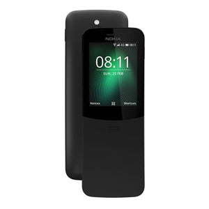 Nokia 8110 Dual Sim Mobile Phone with 512MB RAM, 4GB ROM - Black