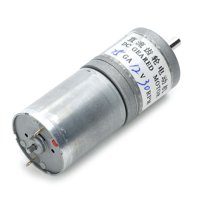 High Torque 30RPM 12V DC Geared Motor