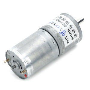 High Torque 80RPM 12V DC Geared Motor - Silver