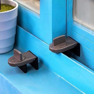 Sliding Sash Stopper Cabinet Locks Straps Doors Security Anti-theft Lock Window Sliding Door Baby Kids Child Safety Doors Lock Gray