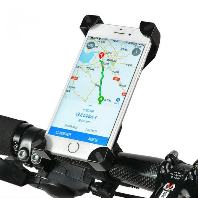 Universal Bike Phone Stand PVC Bicycle Handlebar Mount Holder for iPhone Samsung HTC Sony Cellphone Cycling Accessories Black 1