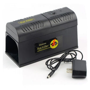 Electronic Rat Trap Mice Mouse Rodent Killer Electric Shock US Plug Adapter High Voltage With Black Color Black
