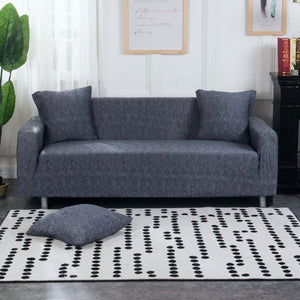 Elastic Sofa Tight Wrap All-inclusive Slip-resistant Sofa Cover Elastic Sofa Towel Single/Two/Three/Four-Seater 1PCS Three Seater/Dark Grey