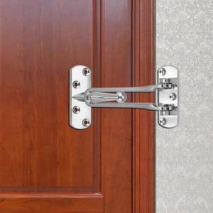 Heavy Duty Zinc Alloy Safety Guard Security Door Lock Latch for Home Hotel Door Security Door Guard Lock Silver